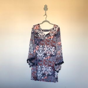 Long sleeve floral dress
